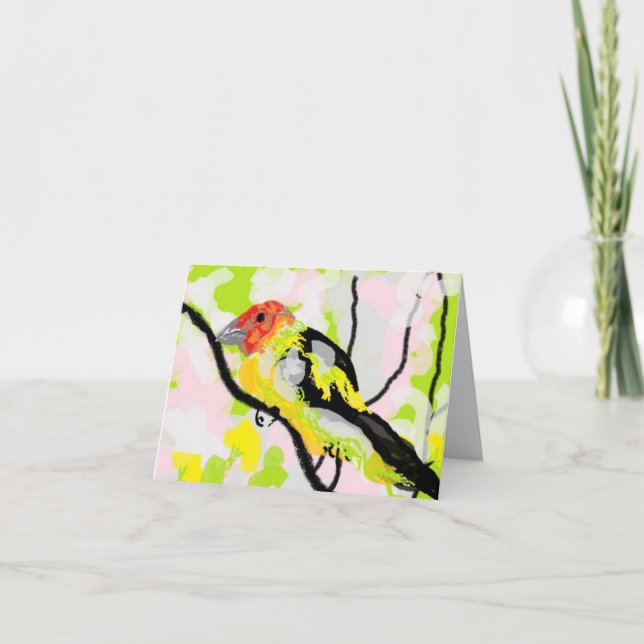 Notas Cartão de Nota: Tanagers (Frente)