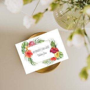 Notas Cartão de Número de Tabela de Casamento de Paraíso