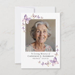 Notas Cartão de Oração   Borboletas Lilac Foto