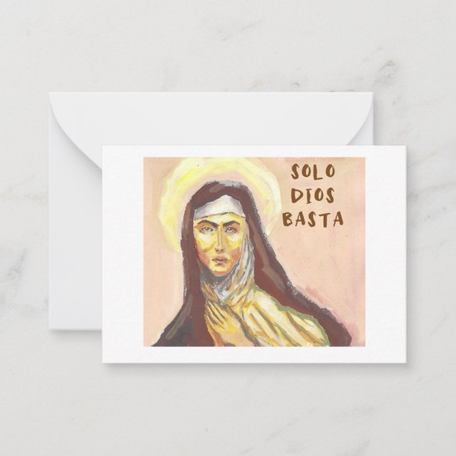 Notas cartão de Santa Teresa de Ávila (Frente)