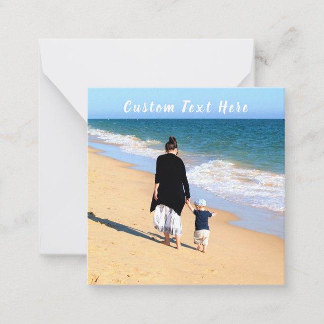Notas Cartão de Saudação com Foto Personalizada com Text (Frente)
