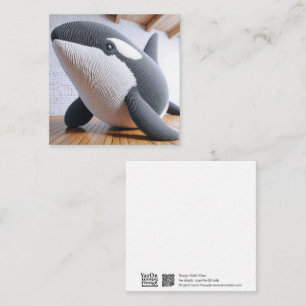Notas Cartão de Saudação Crochet Orca