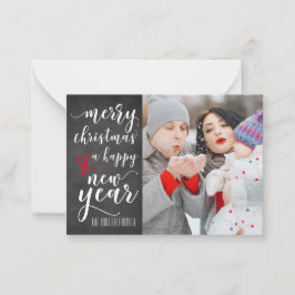 Notas Cartão de Saudação de Foto do Quadro Feliz de Nata