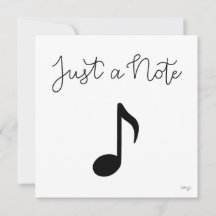 Cartão de Saudação de Nota Musical