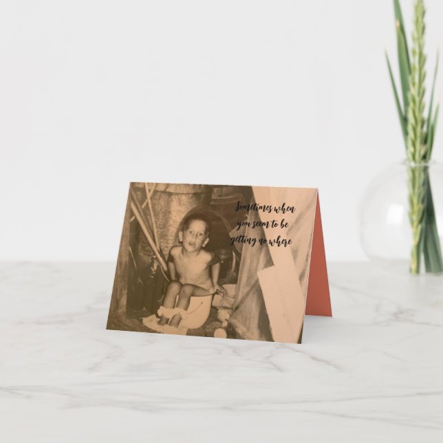 Notas cartão de saudação dobrado de 4" x 5,6" (Frente)