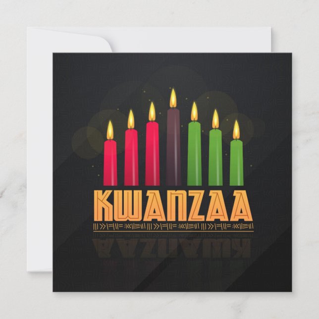 Notas Cartão de Saudação Kwanzaa (Frente)