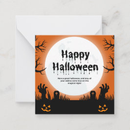 Notas Cartão de Saudação Spooktacular para Halloween