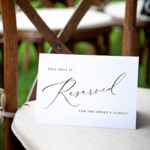 Notas Cartão de Sinal de Reserva de Casamento Elegante V