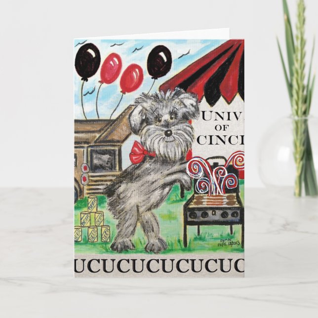 Notas Cartão de Vazio de Cão Personalizado da Universida (Frente)