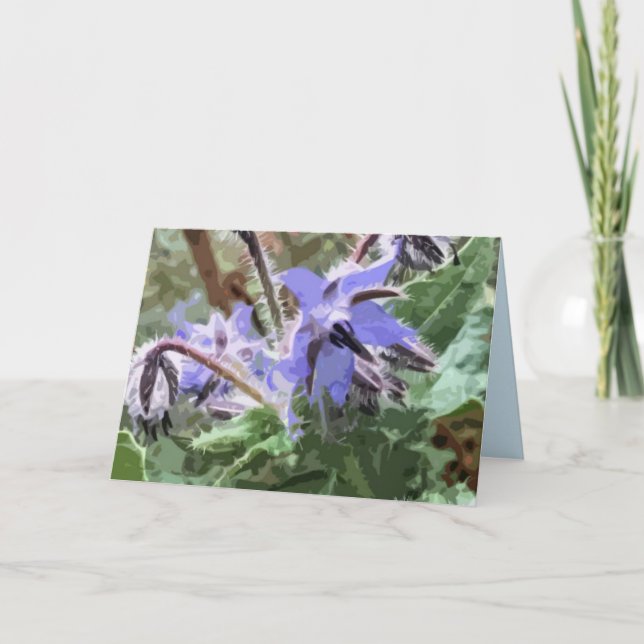 Notas Cartão de vazio de efeito de bloco de flores de Bo (Frente)
