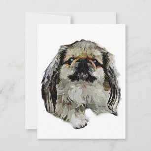 Notas Cartão de vazio Pekingese