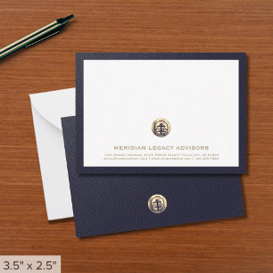 Notas Cartão emblem de business emblem Dourado elegante