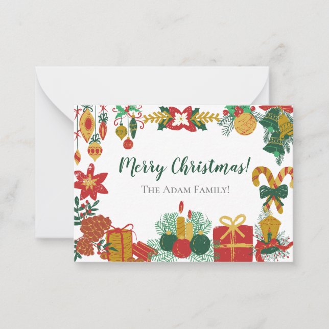 Notas Cartão Especial de Natal (Frente)