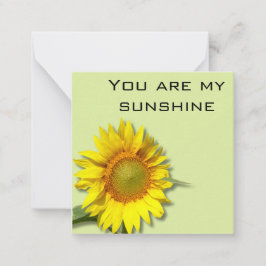Notas Cartão Floral de Girassol