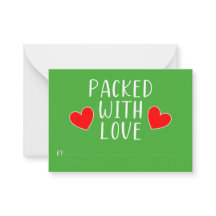 Cartão Plano Cheio de Amor