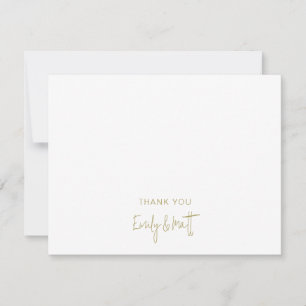 Notas Chic Weding Obrigado Cartão Branco De Nota Simples