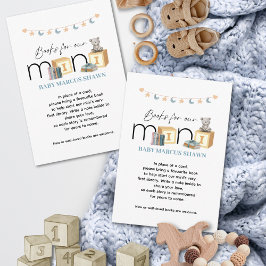 Notas Conheça os Mini Livros Azuis para Cartão de Bebê