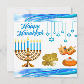 Notas Crianças divertidas Moedas de cartão Chanukah sonh