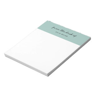 Notas Da Mesa De Bloco De Cor Verde Escrito à Mão