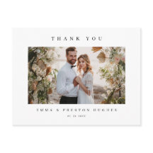 Notas de Agradecimento de Casamento Modernas com F
