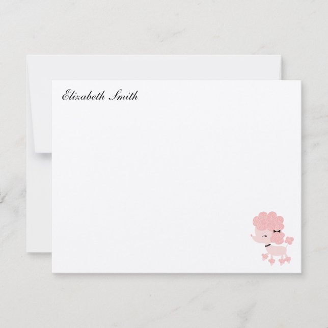 Notas de agradecimento do American Poodle em Franç (Frente)