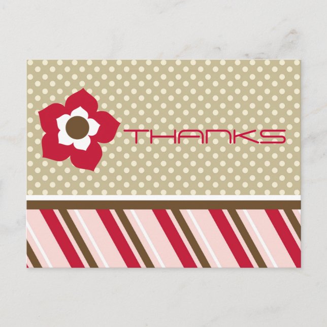 Notas de agradecimento Moderno (Frente)