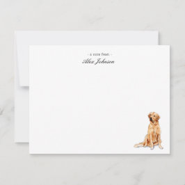 Notas de agradecimento personalizadas do ouro Retr