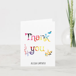 Notas de agradecimento personalizadas, Letras Arco