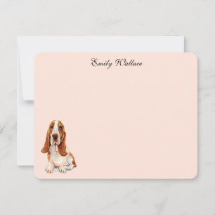 Notas de agradecimento personalizado do Basset Hou