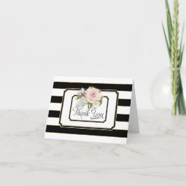 Notas de Agradecimento Rose Floral Art Déco Listra