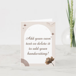 Notas de Boho Minimalistas Brown Personalizáveis