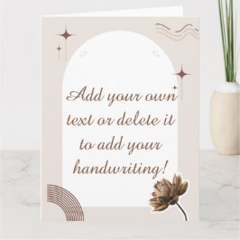 Notas de Boho Minimalistas Brown Personalizáveis