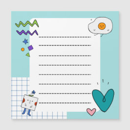 Notas de Cartoon de Portão Bonito Quadrado