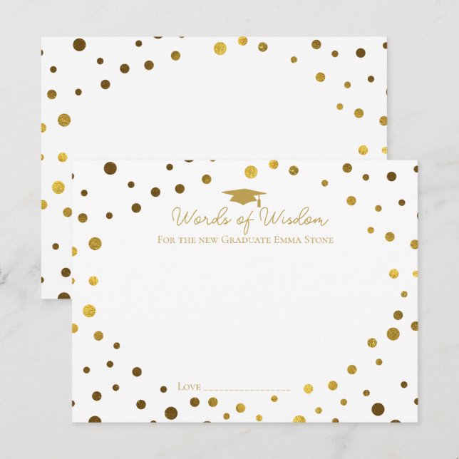 notas de conselho de palavra sabedoria para forman (Frente/Verso)