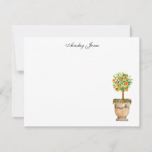 Notas de Ilustração de Topiaria de laranjeira cítr