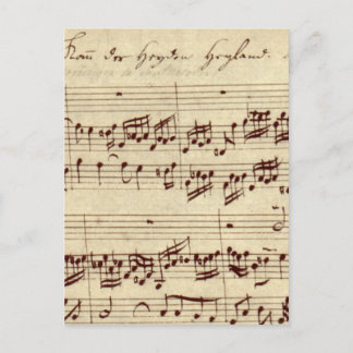 Notas de Música Antigas - Folha de Música Bach