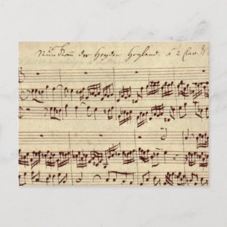 Notas de Música Antigas - Folha de Música Bach