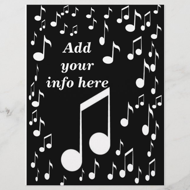 Notas de música_ Flyer (Frente)