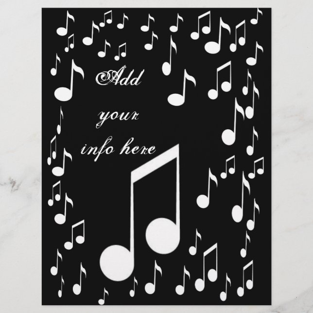 Notas de música_ Flyer (Frente)