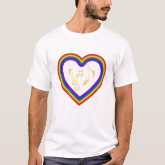 Notas de música no arco-íris, T-Shirt