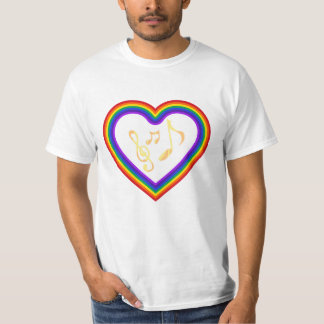 Notas de música no arco-íris, T-Shirt
