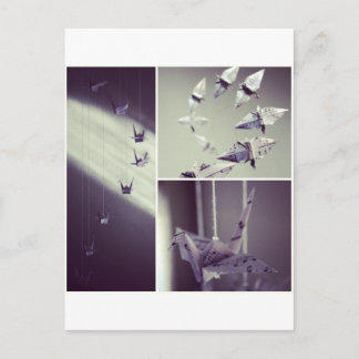 Notas de Música Origami Crane Mobile