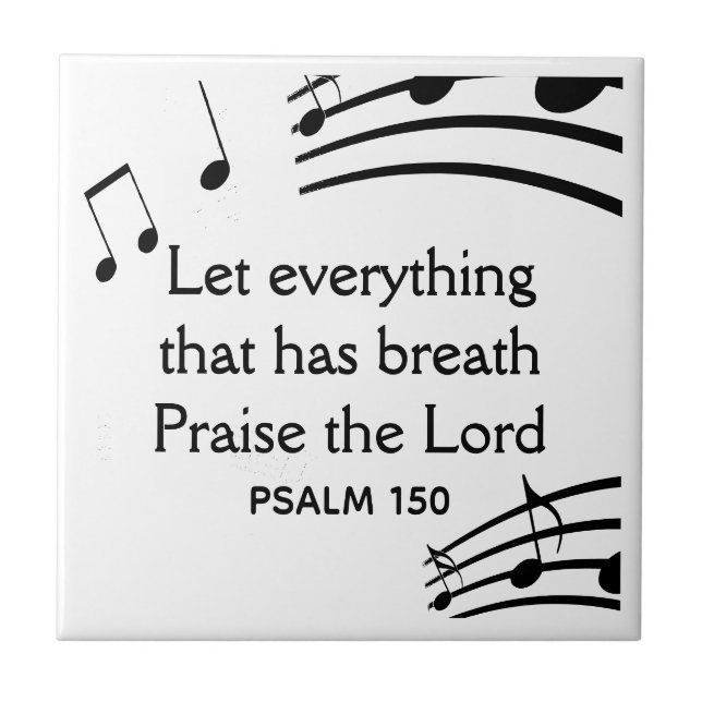 NOTAS DE MÚSICA Personalizadas Azulejo de Cerâmica (Frente)