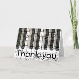 notas de música piano obrigado você