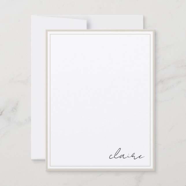 Notas de Vintage de Papel Personalizado (Frente)