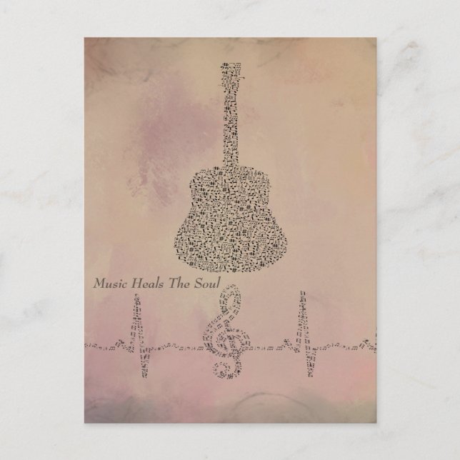 Notas de Violão com Cartão de Nota de Batimento Ca (Frente)