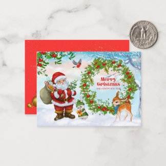 Notas "Desejos mais quentes: um cartão de Natal transbor