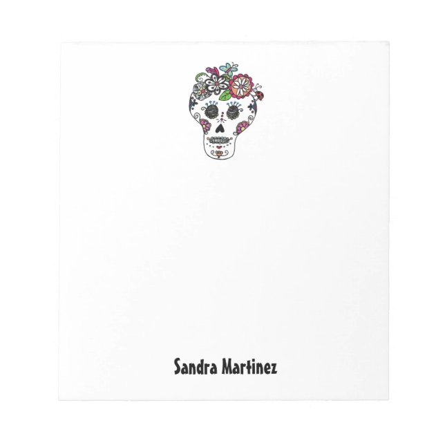 Notas Dia de Los Muertos, Crânio de Açúcar, Bloco de Not (Frente)