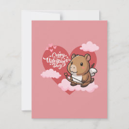 Notas Dia do Namorados de Cappy | Cartão Cute Capybara C