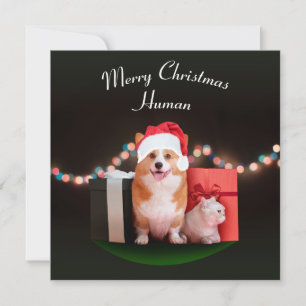 Notas Dias felizes — cartão de Natal personalizável